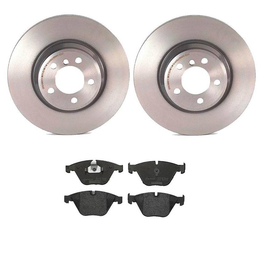 Brembo Brake Pads and Rotors Kit - Front (348mm) (Low-Met)